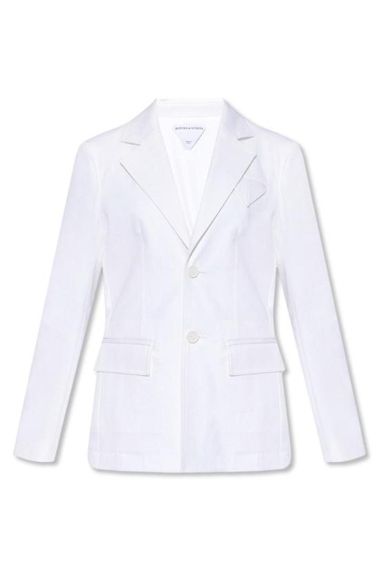  보테가베네타 수트 자켓 보테가 베네타 싱글 브레스트 블레이저 화이트