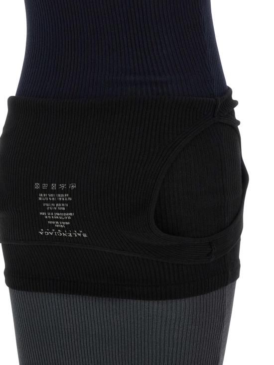  발렌시아가 롱 원피스 업사이드 다운 드레스 블랙 - BALENCIAGA