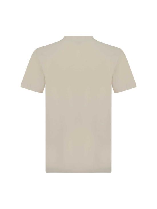  버버리 반팔 티셔츠 샌드 코튼 티셔츠 툰드라 - BURBERRY