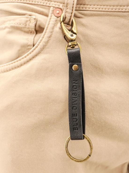  인코텍스 스트레이트 팬츠 스트레치 코튼 팬츠 (뒷면 스웨이드 로고 패치, 베이지색) - INCOTEX