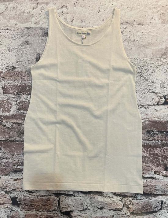  메르츠 비 슈바넨 민소매 티셔츠 Merz B. Schwanen Loopwheeled 4.6oz 클래식 핏 탱크 네이처