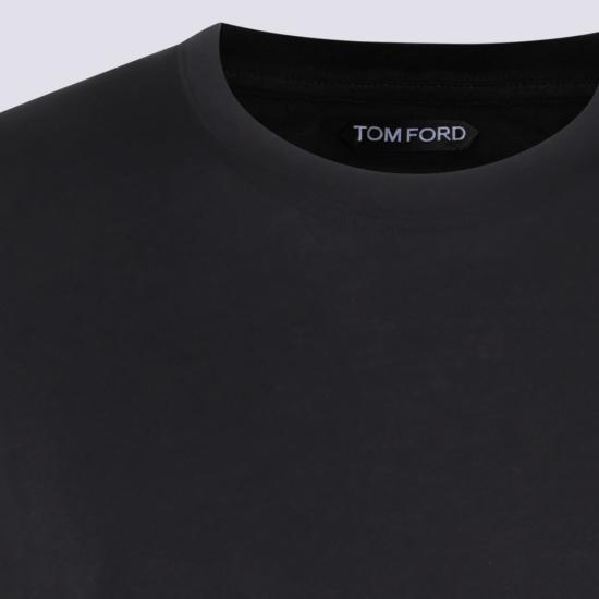  톰포드 긴팔 티셔츠 톰 포드 블랙 긴팔 크루넥 티셔츠 - TOMFORD