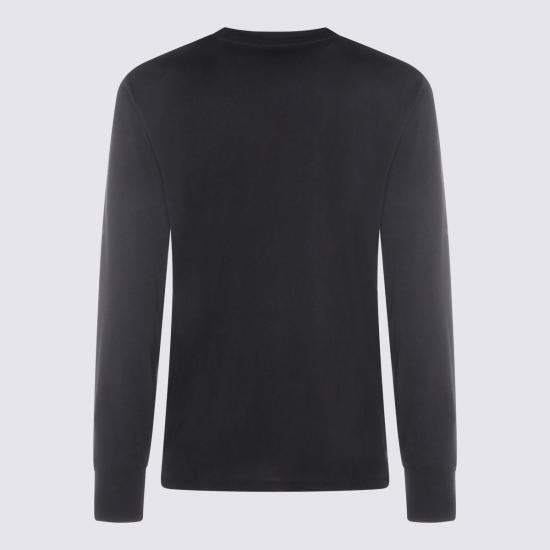  톰포드 긴팔 티셔츠 톰 포드 블랙 긴팔 크루넥 티셔츠 - TOMFORD
