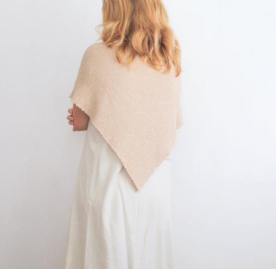  ERGO 머플러/스카프 반다나 니트 삼각 스카프 참깨색