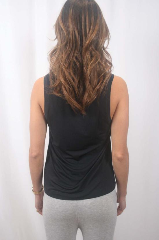  에버제이 민소매 티셔츠 지젤 세퍼레이트 탱크탑 블랙 - EBERJEY