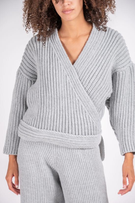  베이스레인지 라운지 웨어 미아 에코 울 랩 라이트 그레이 - BASERANGE