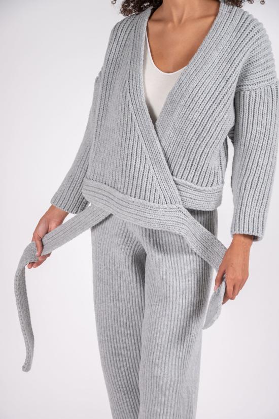  베이스레인지 라운지 웨어 미아 에코 울 랩 라이트 그레이 - BASERANGE