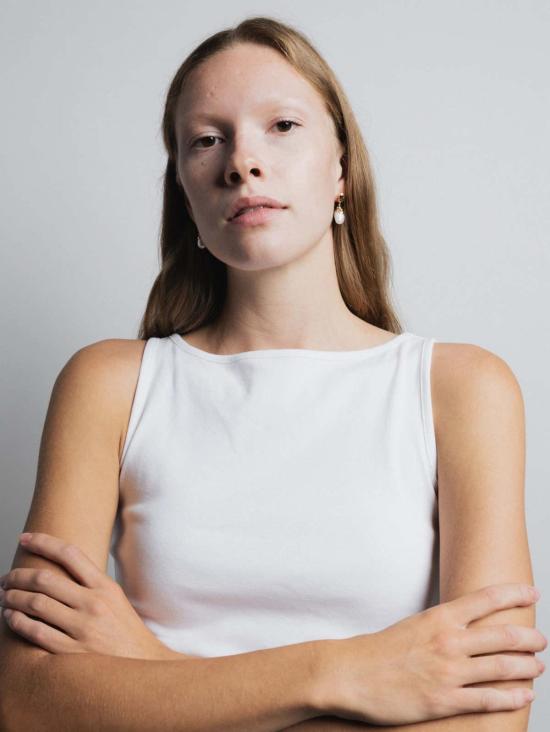  울프 시러스 이어링 울프 서커스 진주 드롭 귀걸이 - WOLF CIRUS