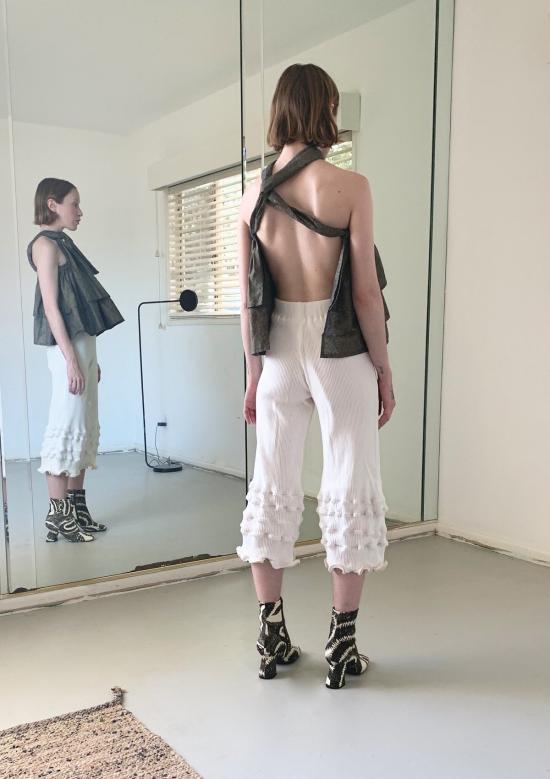  DÉSIRÉEKLEIN 스트레이트 팬츠 DÉsirÉeklein 살로메 팬츠 크림 - OTHER BRANDS