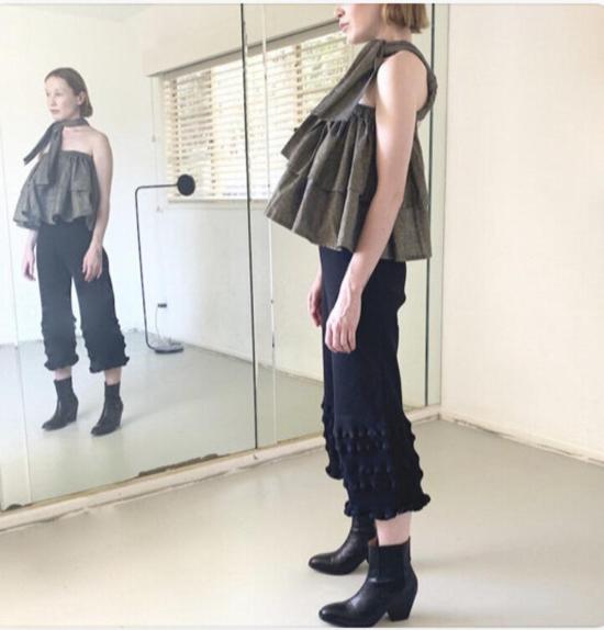  DÉSIRÉEKLEIN 스트레이트 팬츠 DÉsirÉeklein 살로메 팬츠 크림 - OTHER BRANDS