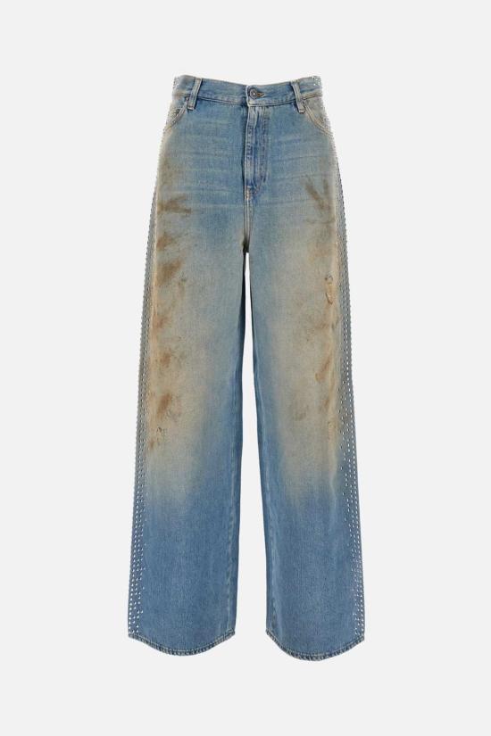  골든구스 데님 팬츠 보이프렌드 진 클리어 블루