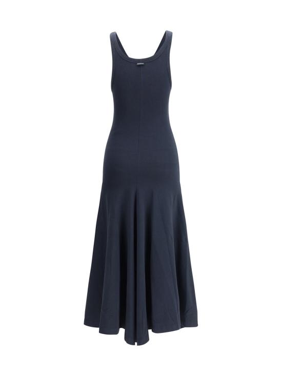  발렌시아가 롱 원피스 긴팔 민소매 드레스 - BALENCIAGA