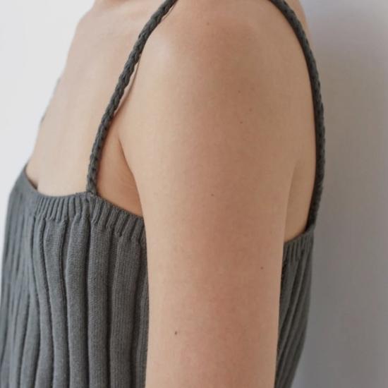  울 하이드 캐미솔 립 카미 에크루