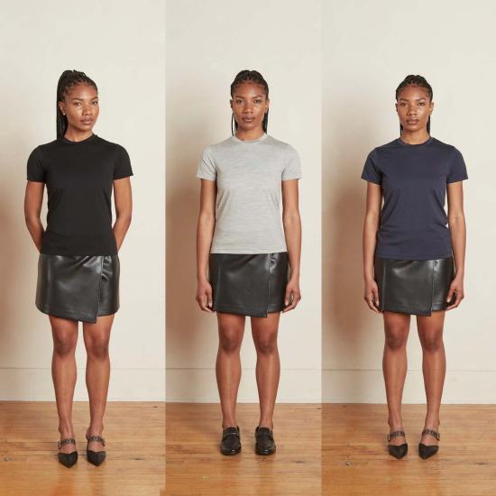  HNDSM 반팔 티셔츠 Hndsm 3팩 A Better 티셔츠 블랙