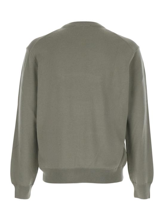  메종키츠네 스웨터 메종 키츠네 여우 패치 크루넥  (그린) - MAISON KITSUNE