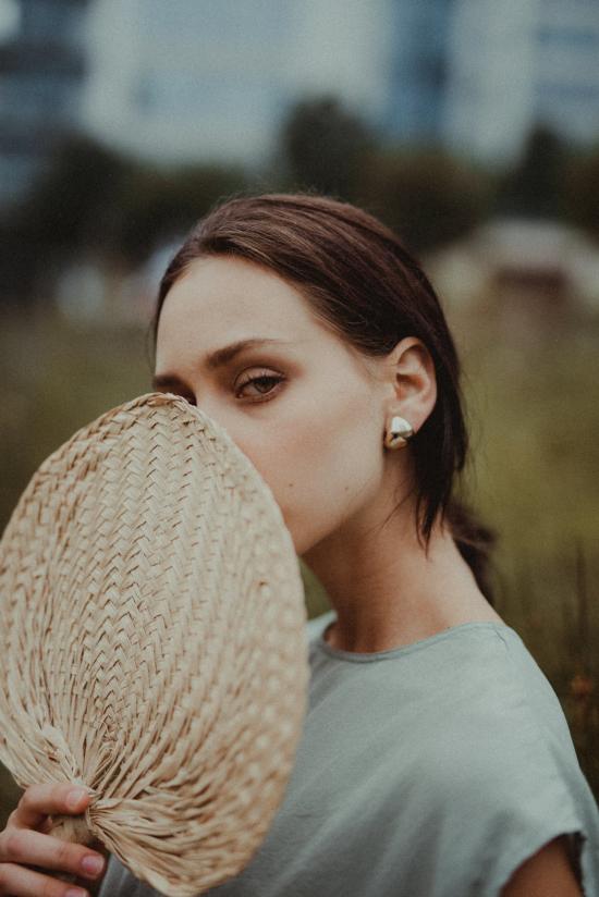  Uni 이어링 유니 주얼리 일라 스터드 브라스 - OTHER BRANDS