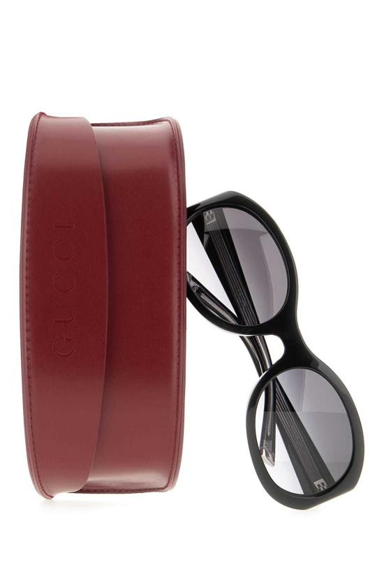  구찌 안경 블랙 아세테이트 선글라스 블랙 - GUCCI