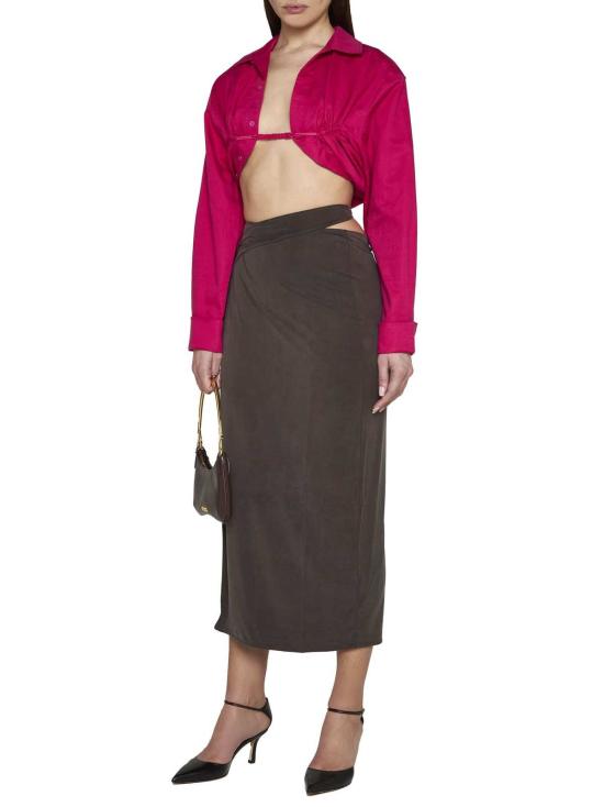  자크뮈스 블라우스 라 셰미즈 마슈 블라우스 핑크 - JACQUEMUS