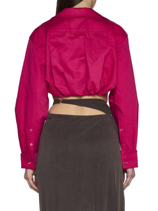  자크뮈스 블라우스 라 셰미즈 마슈 블라우스 핑크 - JACQUEMUS