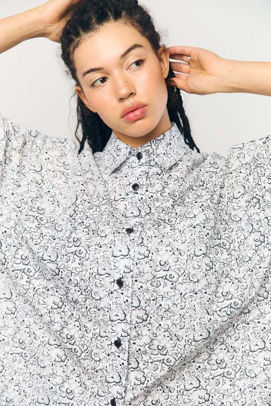  카스 마리아 튜닉 리버티 포플린 셔츠드레스 - KAS MARIA