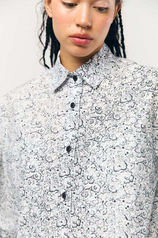  카스 마리아 튜닉 리버티 포플린 셔츠드레스 - KAS MARIA