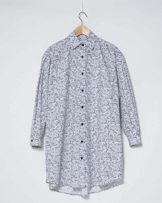  카스 마리아 튜닉 리버티 포플린 셔츠드레스 - KAS MARIA