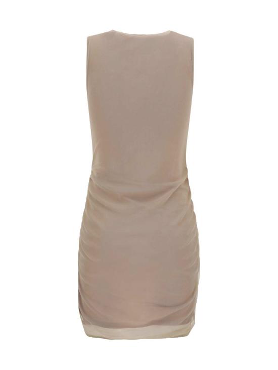  생로랑 숏 원피스 미니 드레스 누드 - SAINT LAURENT