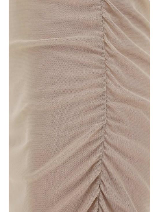  생로랑 숏 원피스 미니 드레스 누드 - SAINT LAURENT