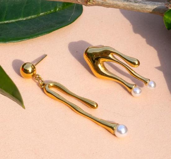  피터 앤 준 이어링 피터 & 준 발레 진주 스터드 귀걸이