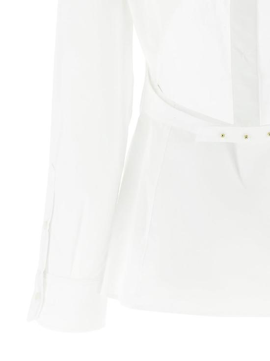  자크뮈스 셔츠 Jacquemus Chemise De 의상 셔츠 화이트 - JACQUEMUS