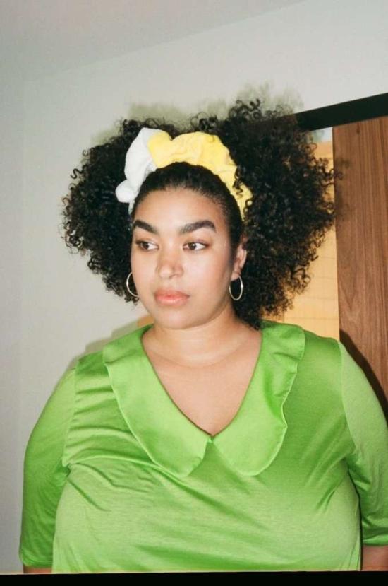  Hozen 헤어 액세서리 호젠 스크런치 머리띠 민트/레몬 - OTHER BRANDS