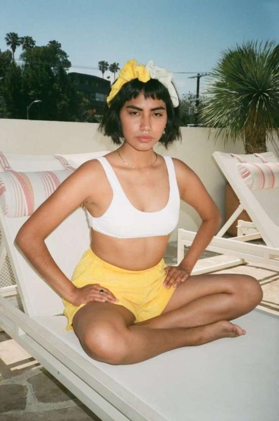  Hozen 헤어 액세서리 호젠 스크런치 머리띠 민트/레몬 - OTHER BRANDS