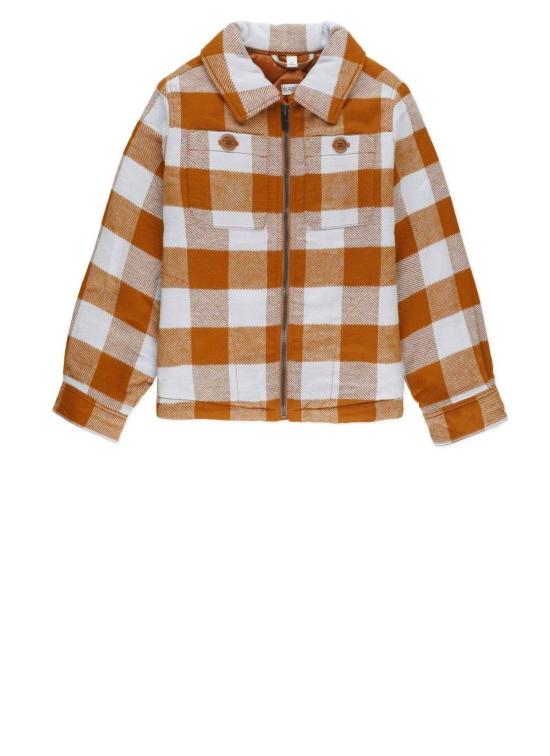  [키즈] 버버리 자켓 키즈 체크 프린트 지퍼 재킷 멀티컬러
