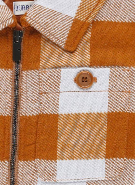  [키즈] 버버리 자켓 키즈 체크 프린트 지퍼 재킷 멀티컬러 - BURBERRY