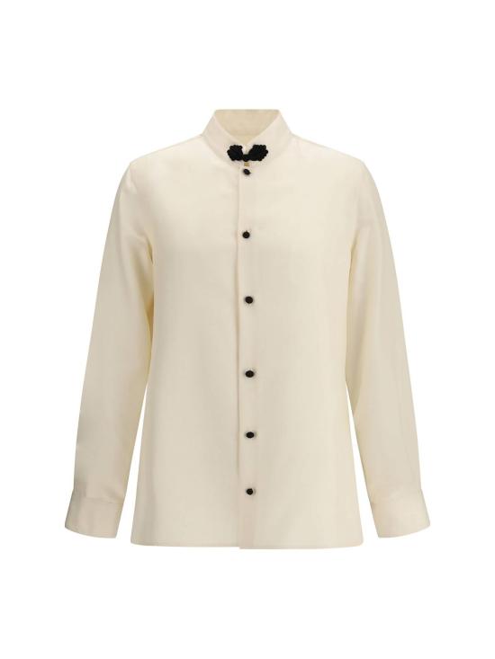  발렌티노 가라바니 긴팔 셔츠 발렌티노 실크 샨퉁  (개구리 단추 여밈)