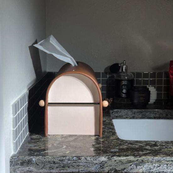  Dotlinesurface 가죽소품 도트라인 표면 아치 L 티슈 박스 커버 벽돌 - OTHER BRANDS