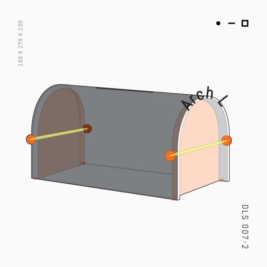  Dotlinesurface 가죽소품 도트라인 표면 아치 L 티슈 박스 커버 벽돌 - OTHER BRANDS