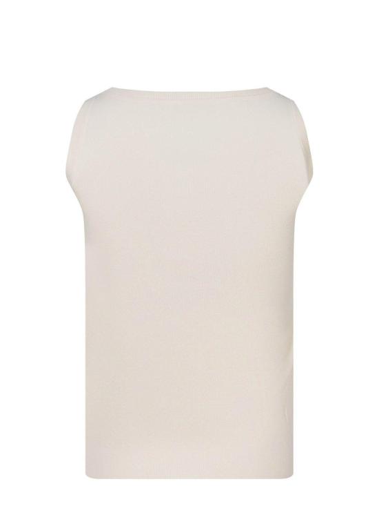  막스마라 민소매 티셔츠 막스 마라 펜톨라 슬리브리스 니트 탑 아이보리 - MAX MARA