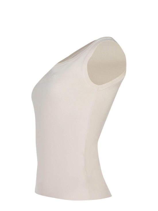  막스마라 민소매 티셔츠 막스 마라 펜톨라 슬리브리스 니트 탑 아이보리 - MAX MARA