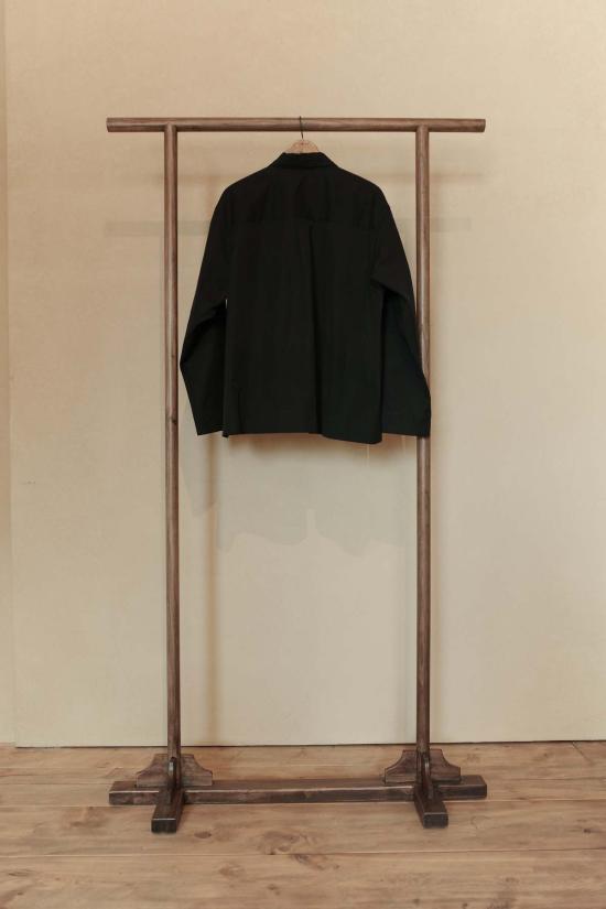  아비바 지페이 쉬에 셔츠 Aviva Jifei Xue 박시  린스드 블랙 - AVIVA JIFEI XUE