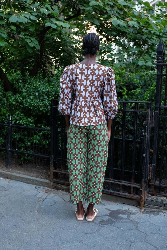  RUJUTA SHETH 스트레이트 팬츠 루주타 셰스 피비  팩맨 프린트 - OTHER BRANDS