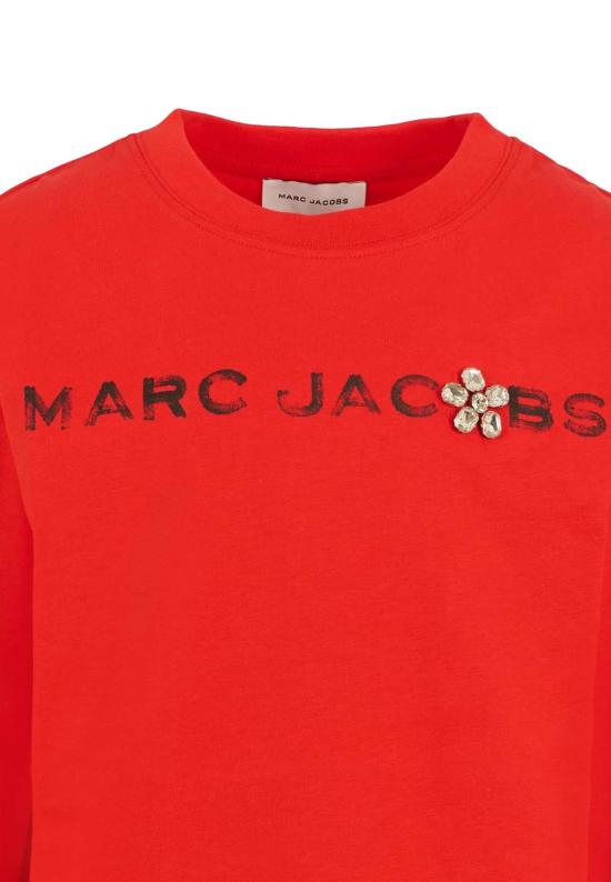  [키즈] 마크제이콥스 트레이닝 상의 마크 제이콥스 아동용 티셔츠 (빨간색) - MARC JACOBS