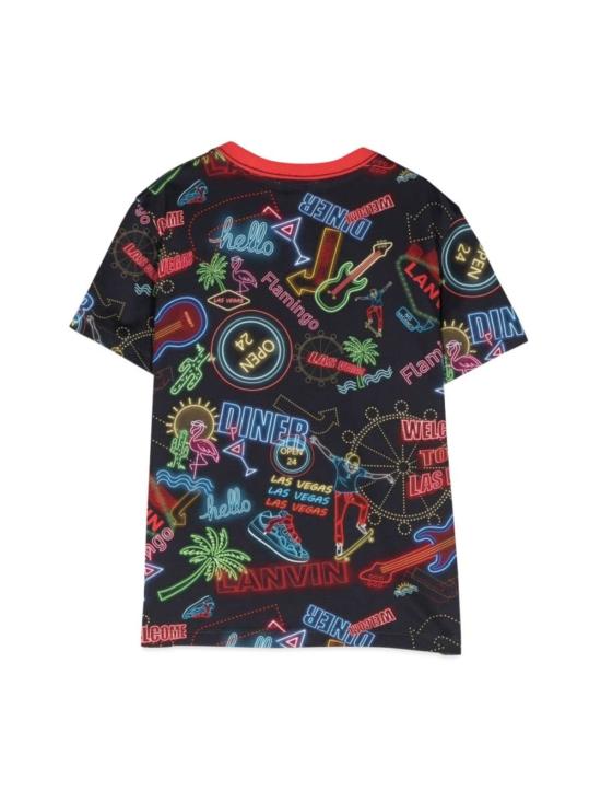  [키즈] 랑방 트레이닝 상의 키즈  티셔츠 맥 라스베가스 티셔츠 멀티컬러 - LANVIN
