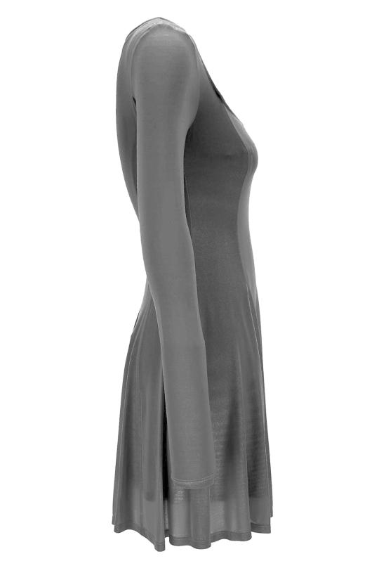  베르사체 미디 원피스 진 쿠튀르 드레스 (긴팔, 블랙) - VERSACE