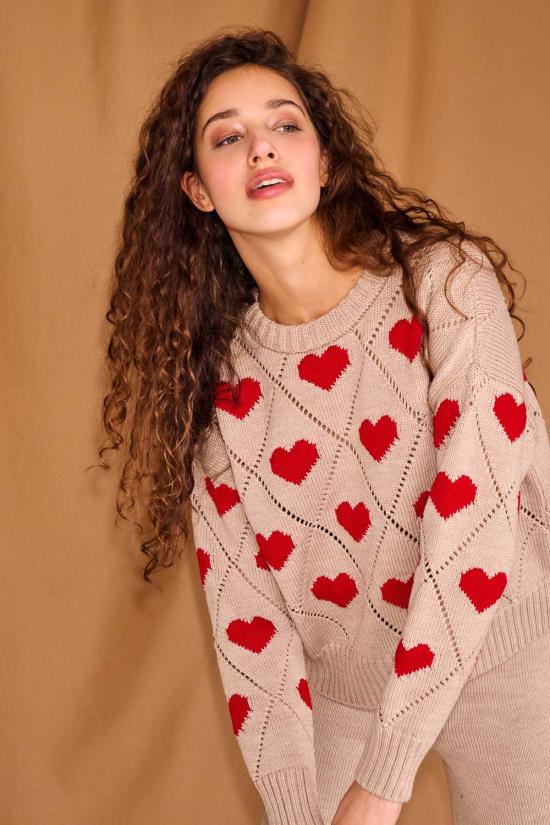  지지 니트웨어 스웨터 러브 - GIGI KNITWEAR