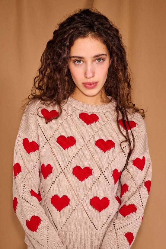  지지 니트웨어 스웨터 러브 - GIGI KNITWEAR