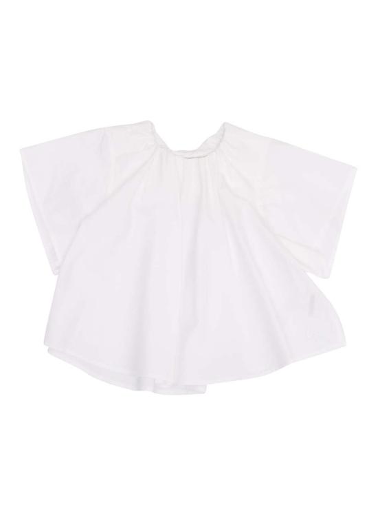  [키즈] MM6 메종마르지엘라 트레이닝 상의 메종 마르지엘라 키즈 MM6 C28 U 셔츠 화이트