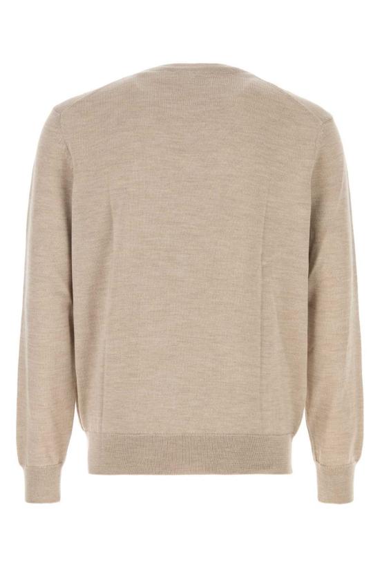  메종키츠네 스웨터 메종 키츠네 카푸치노 울  도브 그레이 - MAISON KITSUNE