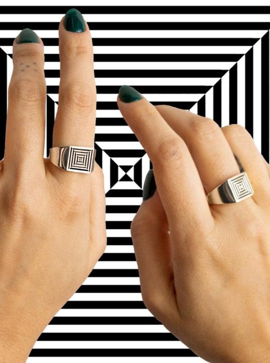  레이첼 길버트 반지 길버트 포털 링 실버