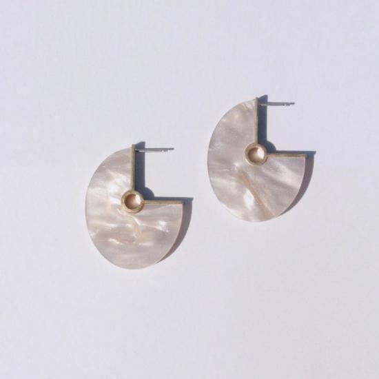  메탈렙시스 프로젝트 이어링 타원형 귀걸이 - METALEPSIS PROJECTS
